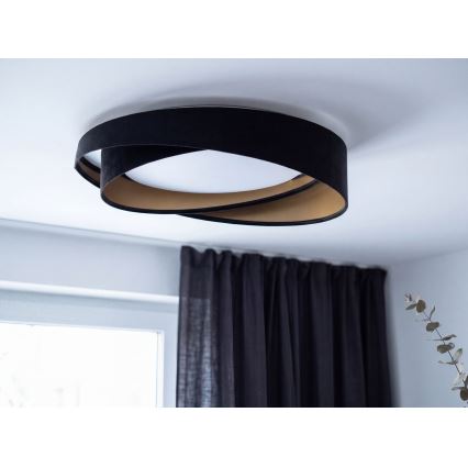 LED plafondlamp GALAXY MODERN LED/24W/230V Ø 55 cm zwart/goud