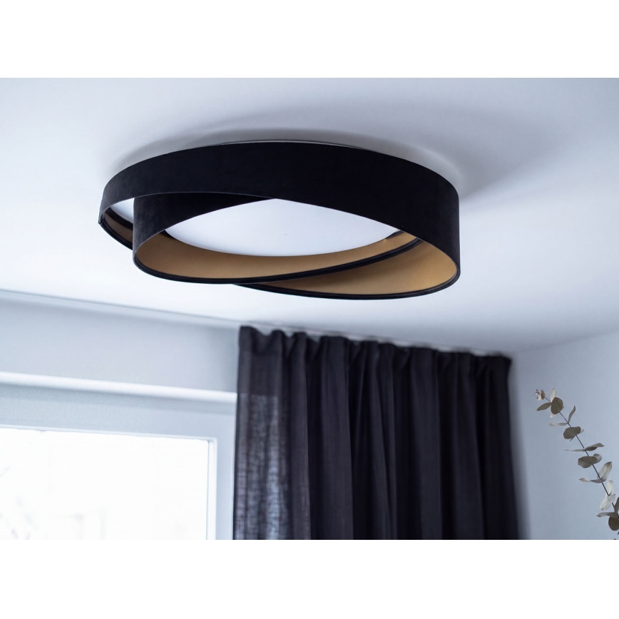 LED plafondlamp GALAXY MODERN LED/24W/230V Ø 55 cm zwart/goud