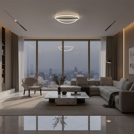 LED plafondlamp HALO LED/38W/230V Ø 50 cm zwart