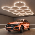 LED plafondlamp HEXAGON LED/570W/85-265V 4000K 522x298 cm CRI 90 IP44 wit