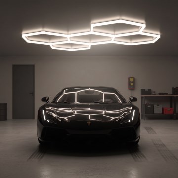 LED plafondlamp HEXLINE LED/216W/230V 4000K 208x300 cm wit