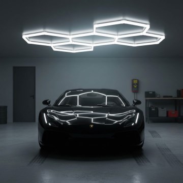 LED plafondlamp HEXLINE LED/216W/230V 6500K 208x300 cm wit
