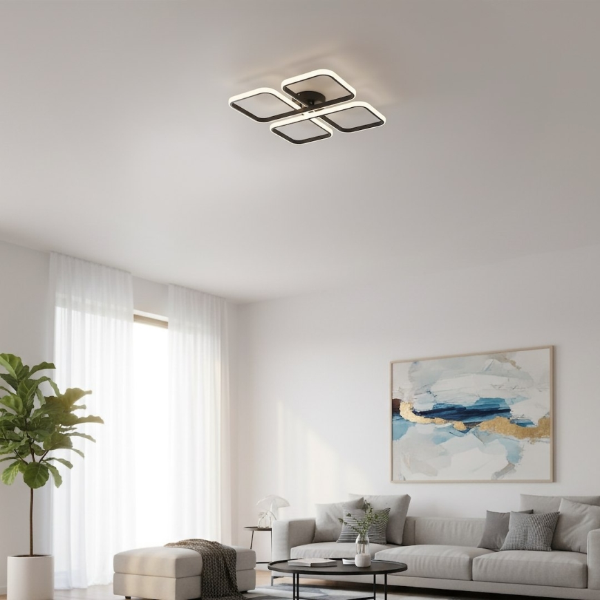 LED-plafondlamp HIDALGO LED/40W/230V zwart