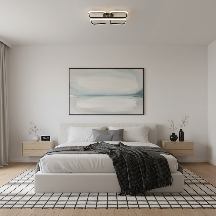 LED-plafondlamp HIDALGO LED/40W/230V zwart