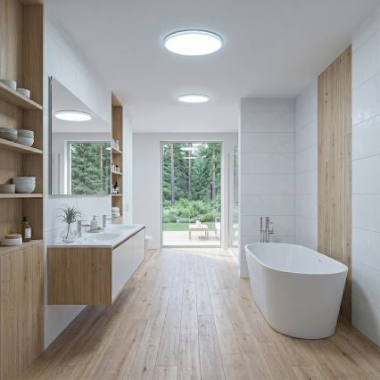 LED-plafondlamp HUGO LED/16/24/32W/230V 3000/4000/6500K Ø 37 cm IP54 wit