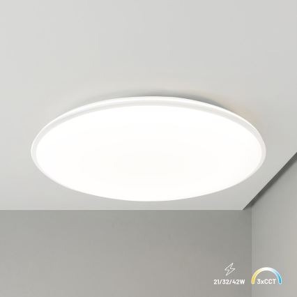 LED plafondlamp HUGO LED/21/32/42W/230V 3000/4000/6500K Ø 45 cm IP54 wit