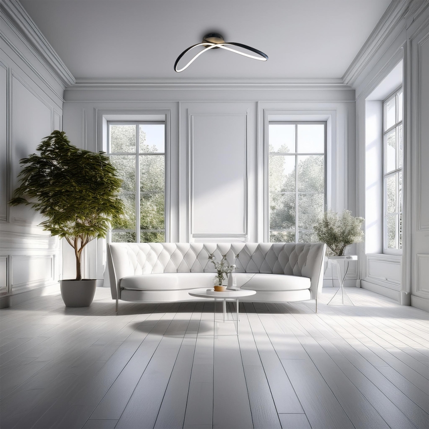 LED Plafondlamp INFINITY LED/21W/230V zwart