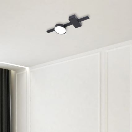 LED Plafondlamp JOY 1xGX53/6W/230V zwart