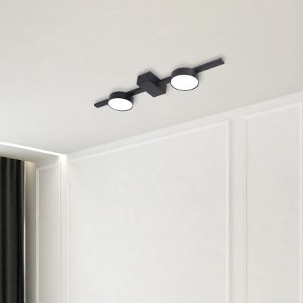 LED Plafondlamp JOY 2xGX53/6W/230V zwart