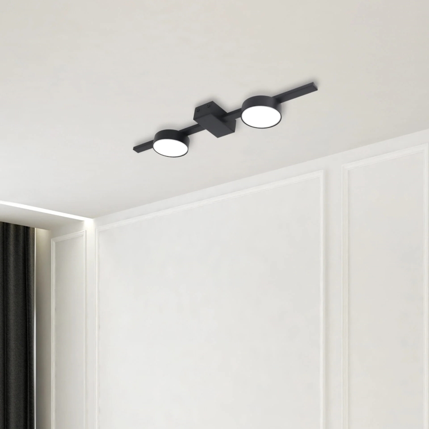 LED Plafondlamp JOY 2xGX53/6W/230V zwart
