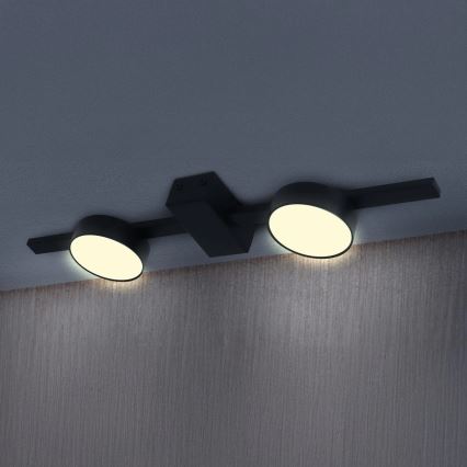 LED Plafondlamp JOY 2xGX53/6W/230V zwart