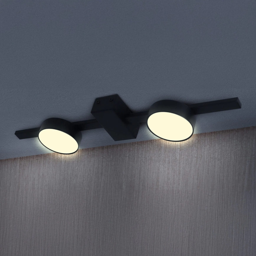LED Plafondlamp JOY 2xGX53/6W/230V zwart