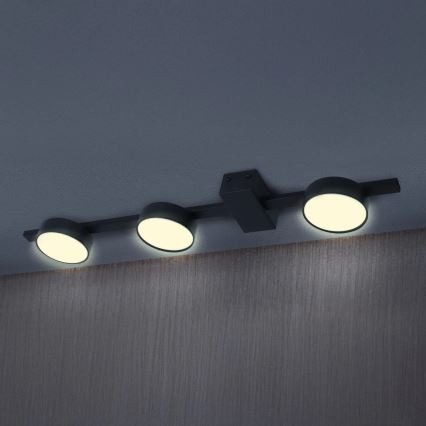 LED Plafondlamp JOY 3xGX53/6W/230V zwart