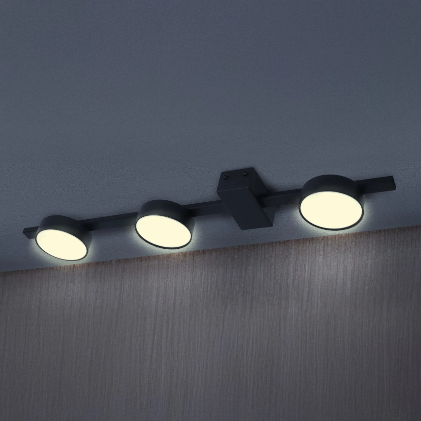 LED Plafondlamp JOY 3xGX53/6W/230V zwart