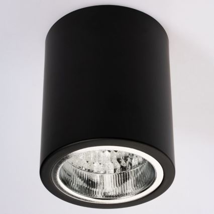 LED Plafondlamp JUPITER 1xE27/6W/230V 120x98 mm zwart