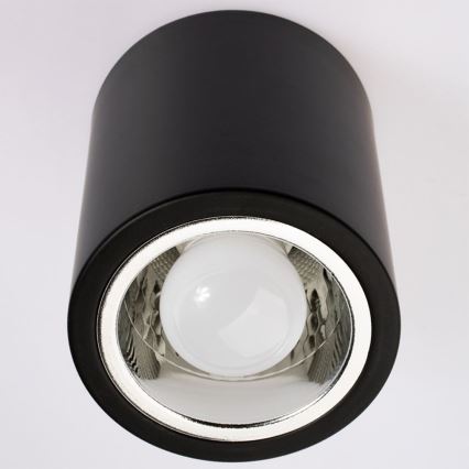 LED Plafondlamp JUPITER 1xE27/6W/230V 120x98 mm zwart