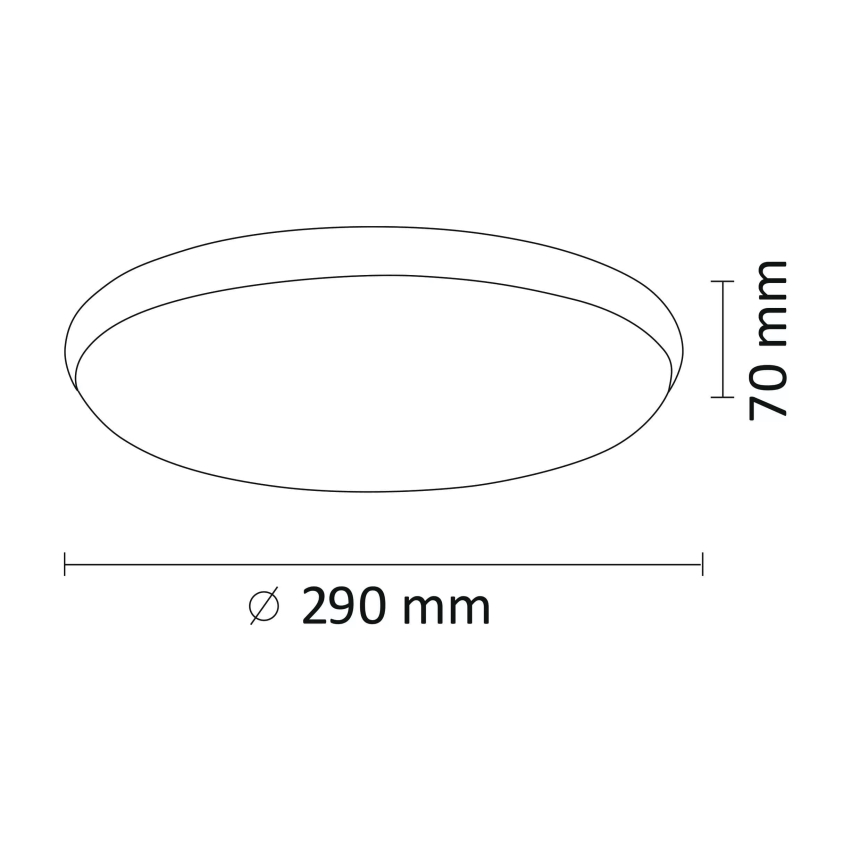 LED Plafondlamp KERN LED/15W/230V d. 29 cm
