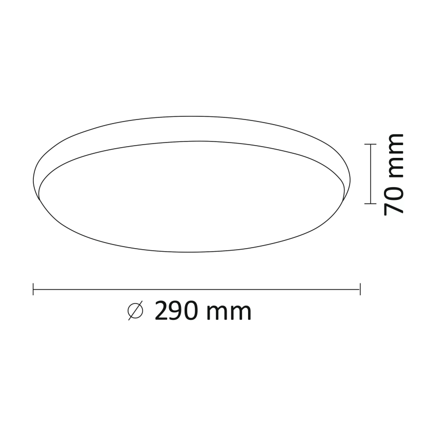 LED Plafondlamp KERN LED/15W/230V nikkel