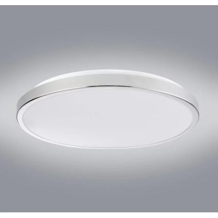 LED Plafondlamp KERN LED/24W/230V diameter 40 cm glanzend chroom