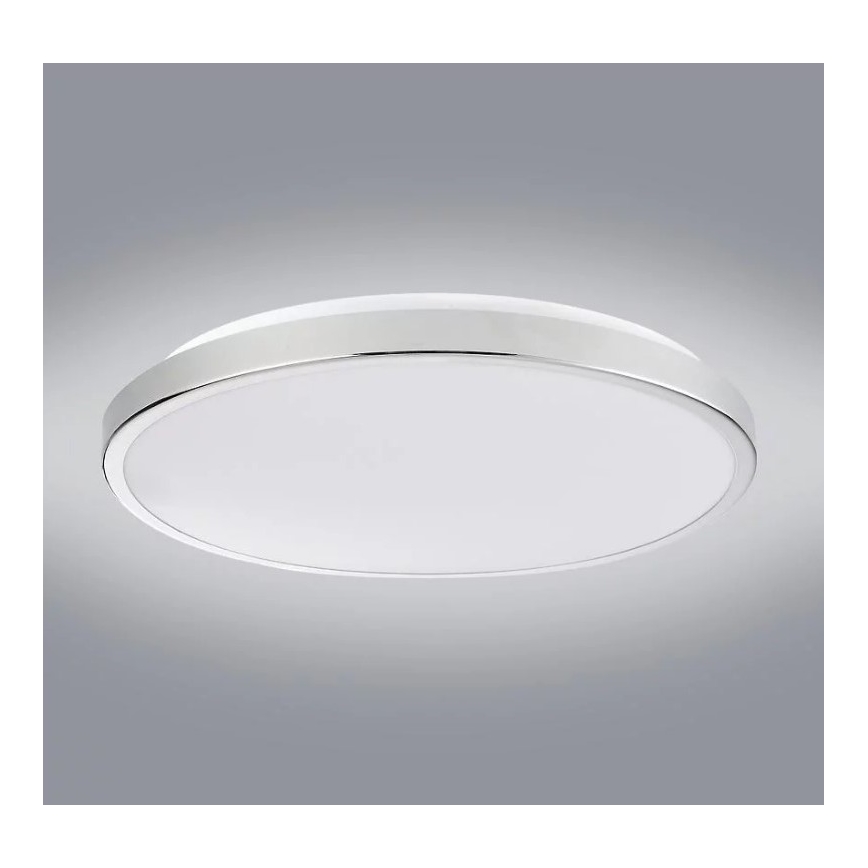 LED Plafondlamp KERN LED/24W/230V diameter 40 cm glanzend chroom