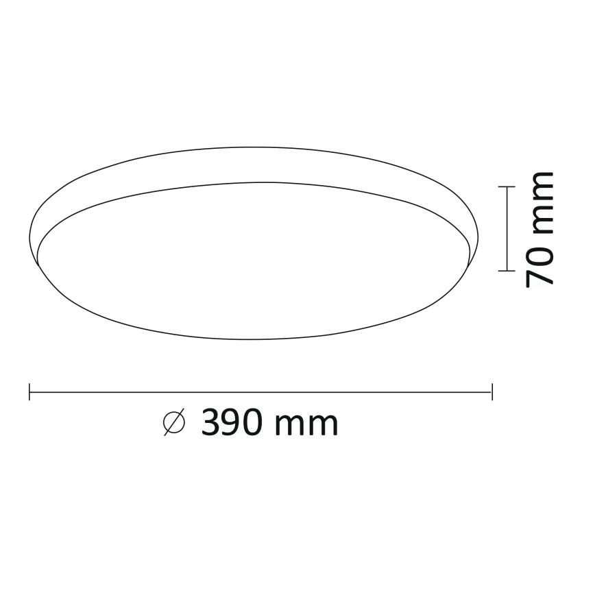 LED Plafondlamp KERN LED/24W/230V nikkel