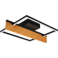 LED plafondlamp LARYSA LED/11,5W/230V 35x45 cm dennenhout