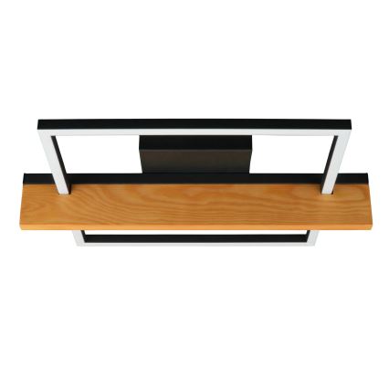 LED plafondlamp LARYSA LED/11,5W/230V 35x45 cm dennenhout