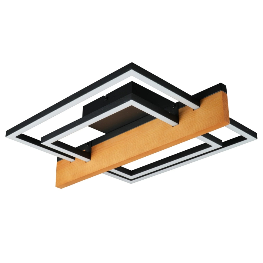 LED Plafondlamp LARYSA LED/23W/230V 35x45 dennenhout