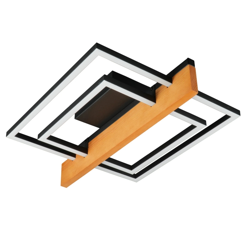 LED Plafondlamp LARYSA LED/23W/230V 35x45 dennenhout