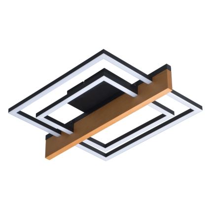 LED Plafondlamp LARYSA LED/23W/230V 35x45 dennenhout