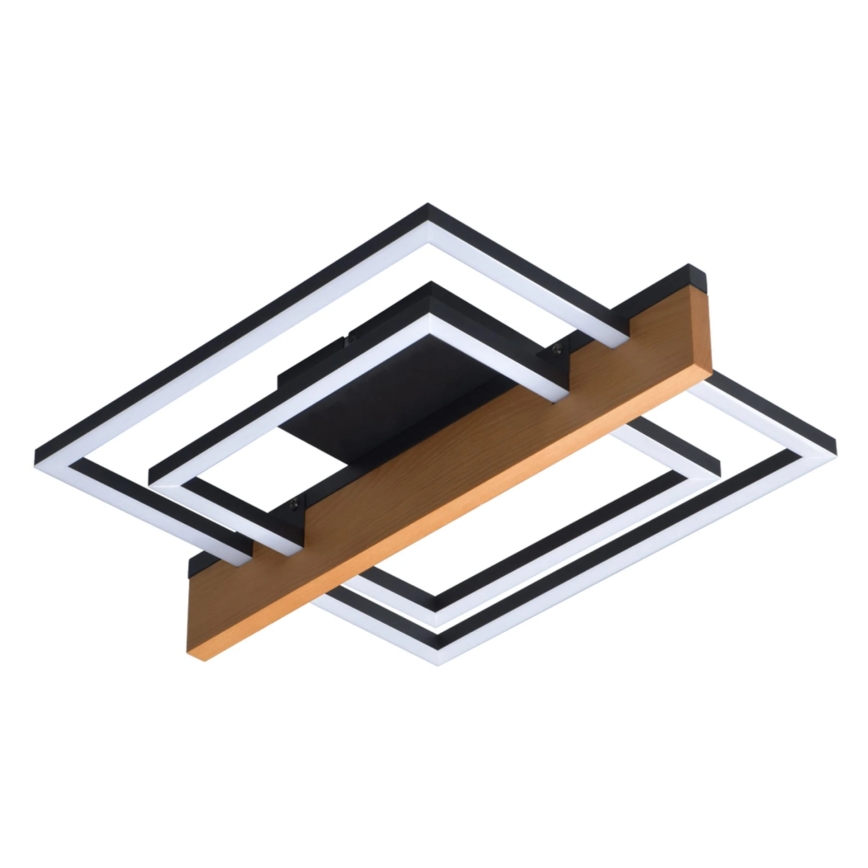 LED Plafondlamp LARYSA LED/23W/230V 35x45 dennenhout