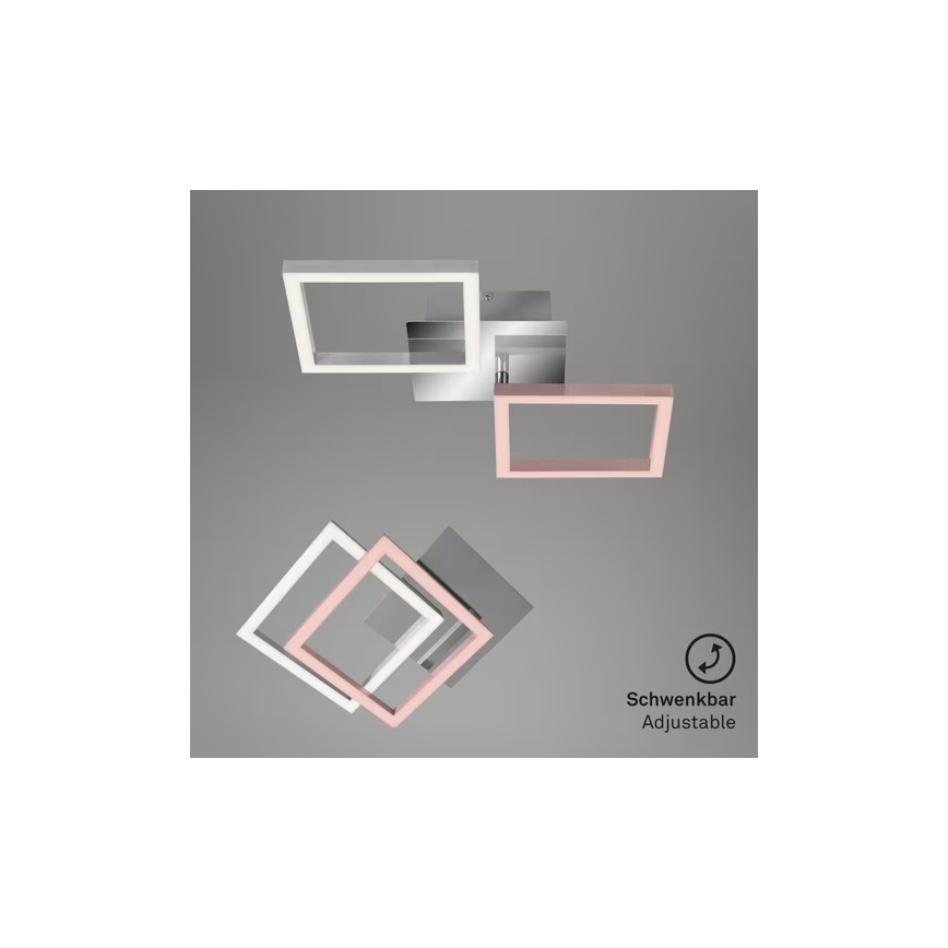 LED plafondlamp LED/10W/230V 3000K mat chroom