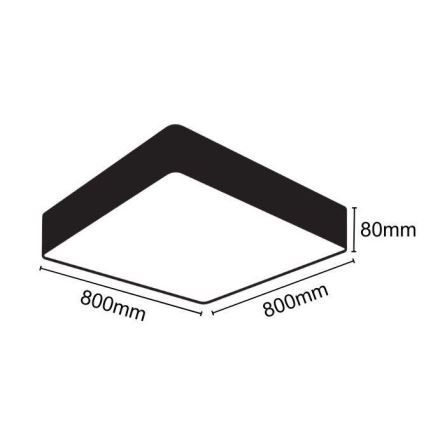 LED Plafondlamp LED/110W/230V 4000K 80x80 cm