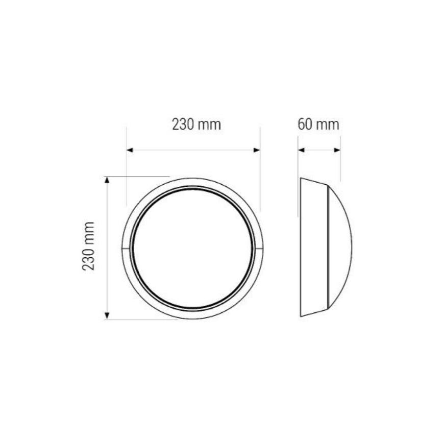 LED Plafondlamp LED/11W/230V IP40