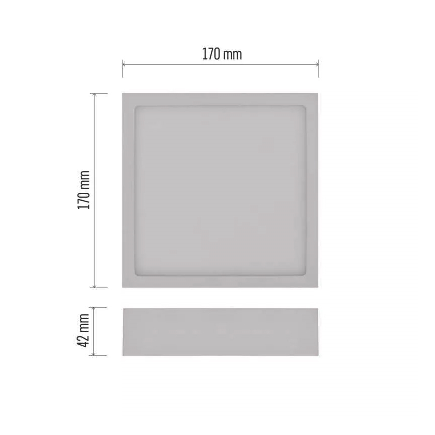 LED Plafondlamp NEXXO LED/12,5W/230V 3000/3500/4000K 17x17 cm wit