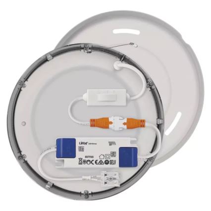 LED Plafondlamp NEXXO LED/12,5W/230V 3000/3500/4000K diameter 17 cm mat chroom