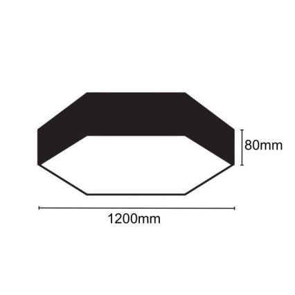 LED Plafondlamp LED/120W/230V 4000K diameter 120 cm