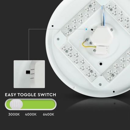 LED Plafondlamp LED/12W/230V 26cm 3000K/4000K/6400K