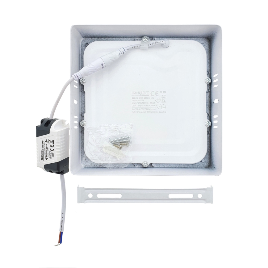 LED Plafondlamp LED/12W/230V 2700K 16,3x16,3 cm wit