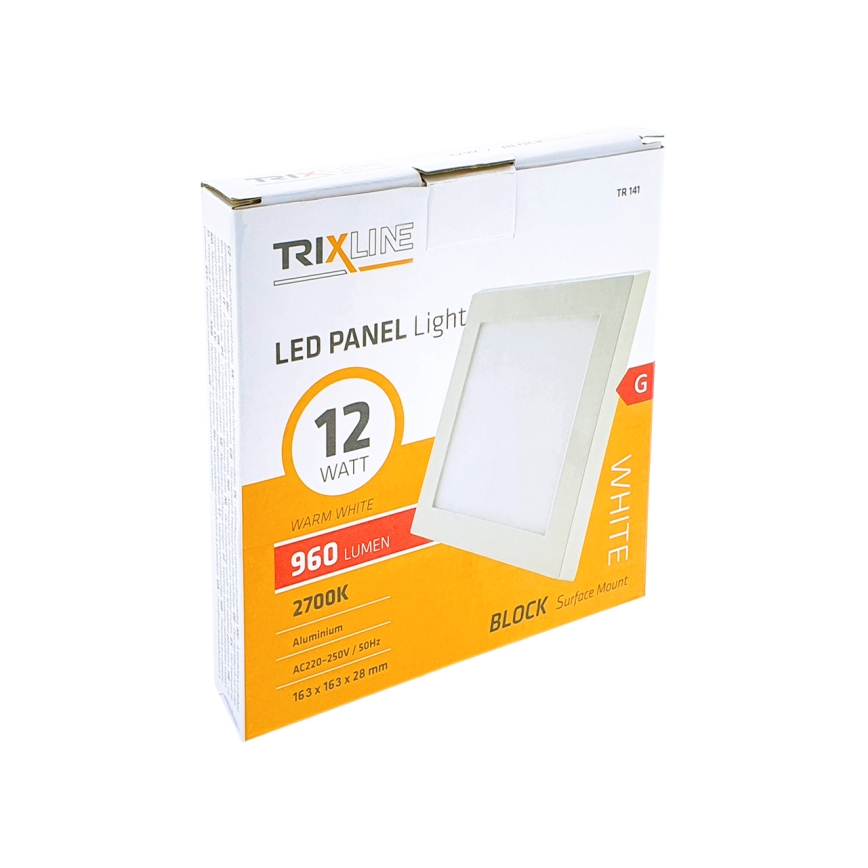 LED Plafondlamp LED/12W/230V 2700K 16,3x16,3 cm wit