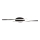 LED Plafondlamp LED/12W/230V 3000K zwart