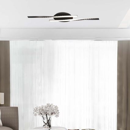 LED Plafondlamp LED/12W/230V 3000K zwart
