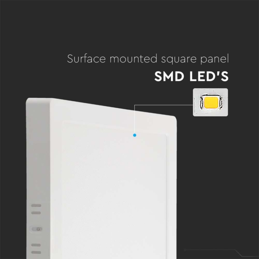 LED Plafondlamp LED/12W/230V 4000K 16,7x16,7 cm wit
