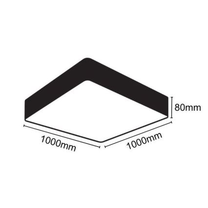 LED Plafondlamp LED/170W/230V 4000K 100x100 cm