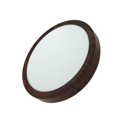 LED plafondlamp LED/18W/230V 3000/4000/6500K Ø 23 cm bruin