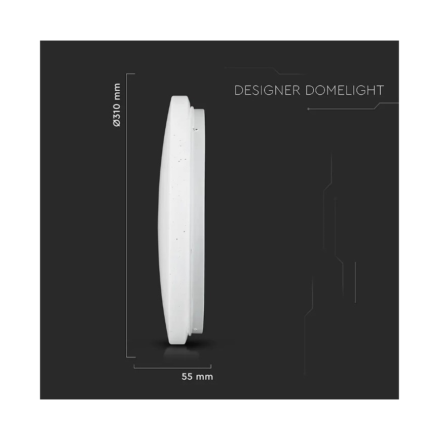 LED Plafondlamp LED/18W/230V d. 31 cm 3000/4000/6400K