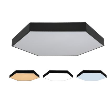 LED-plafondlamp LED/200W/230V 3000/4000/6500K Ø 100 cm zwart