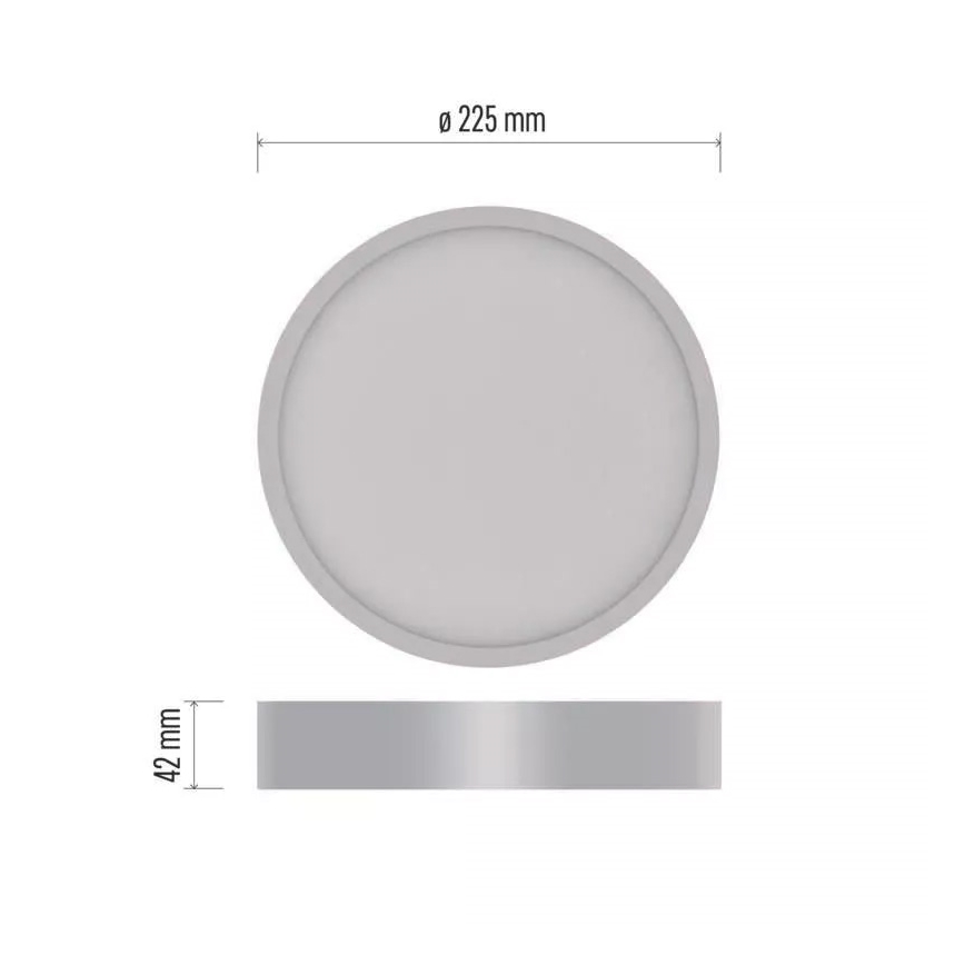 LED Plafondlamp NEXXO LED/21W/230V 3000/3500/4000K d. 22,5 cm wit