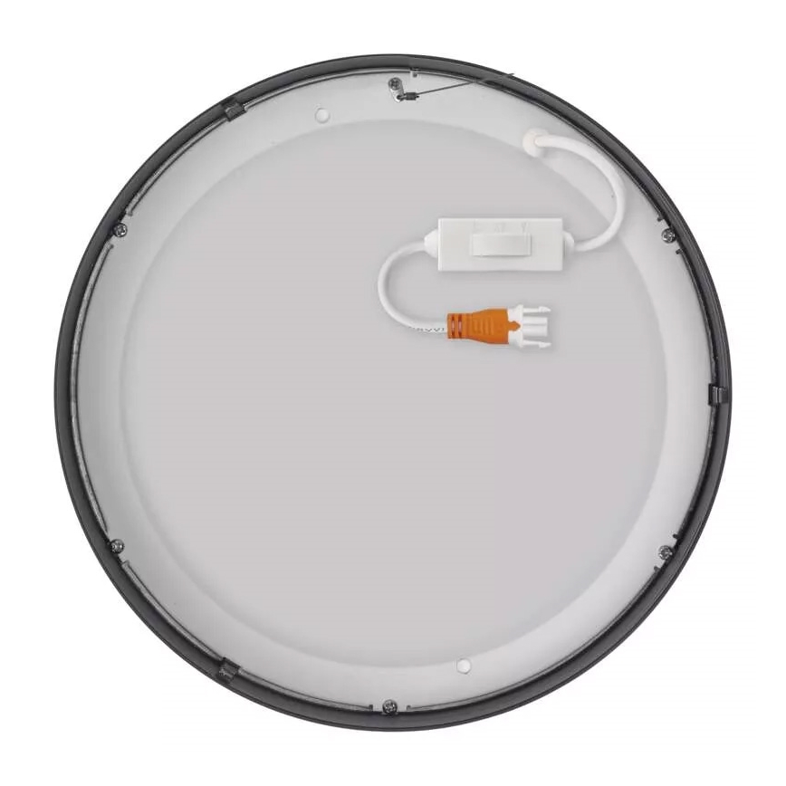 LED Plafondlamp NEXXO LED/21W/230V 3000/3500/4000K d. 22,5 cm zwart