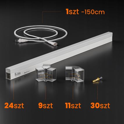 LED plafondlamp HEXAGON LED/240W/85-265V 4000K 298x209 cm CRI 90 IP44 wit